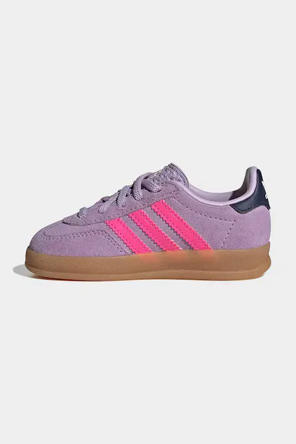 Кроссовки замшевые Gazelle Indoor Adidas Originals, фиолетовый — фото 4