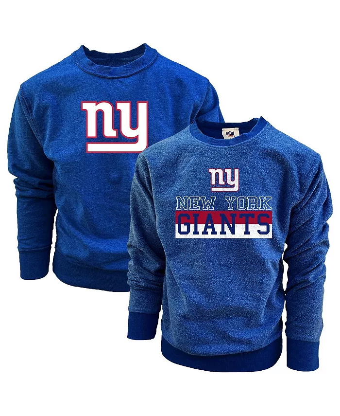 

Двусторонняя флисовая толстовка Wes Willy Big Boys and Girls Royal New York Giants Wes & Willy