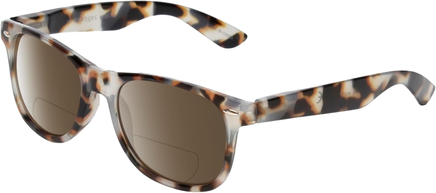 

Солнцезащитные очки Calabria Melbourne Panthos с поляризованными линзами и бифокальными линзами для чтения, модные и прочные, для мужчин и женщин, Tortoise Havana Crystal/Polarized Amber Brown