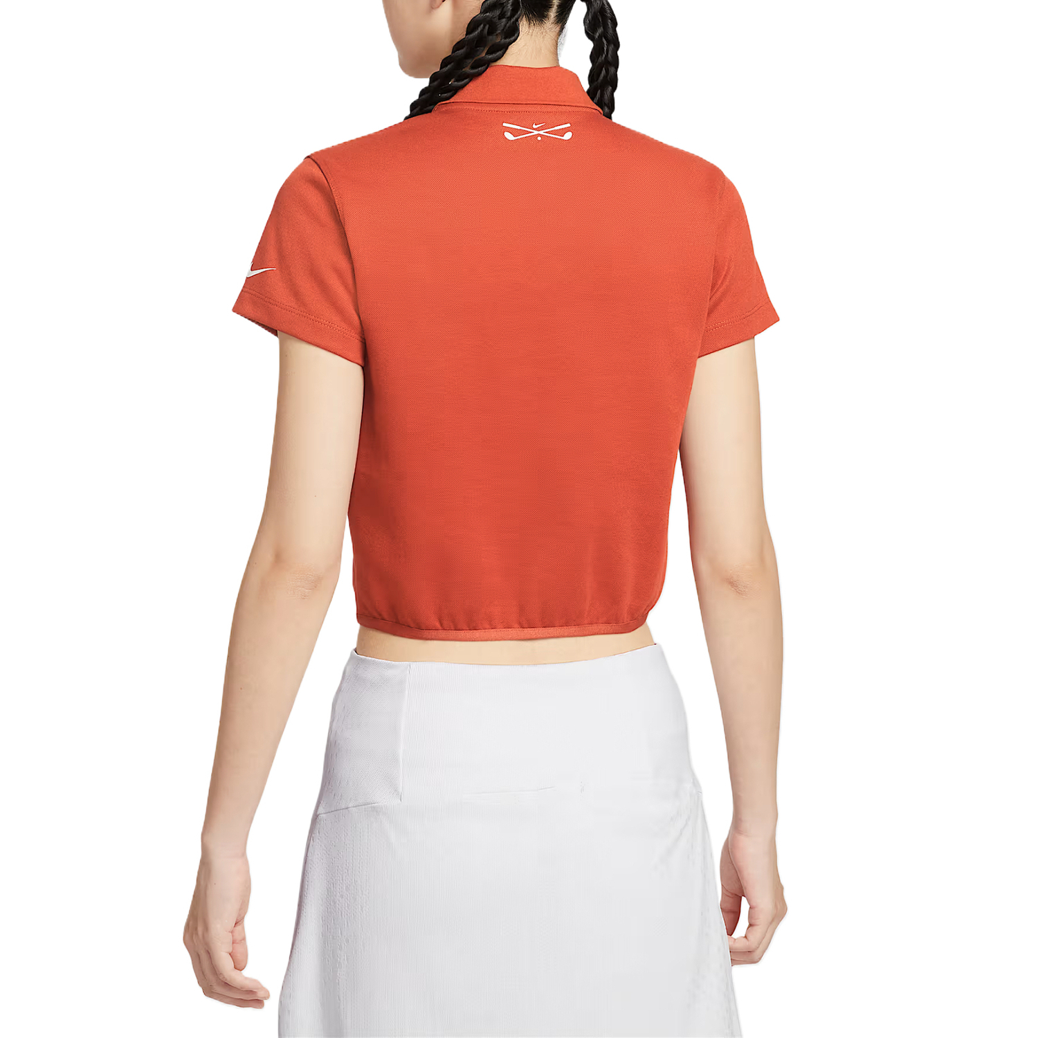 Women's Short Sleeve Golf Polo Nike, оранжевый — фото 2