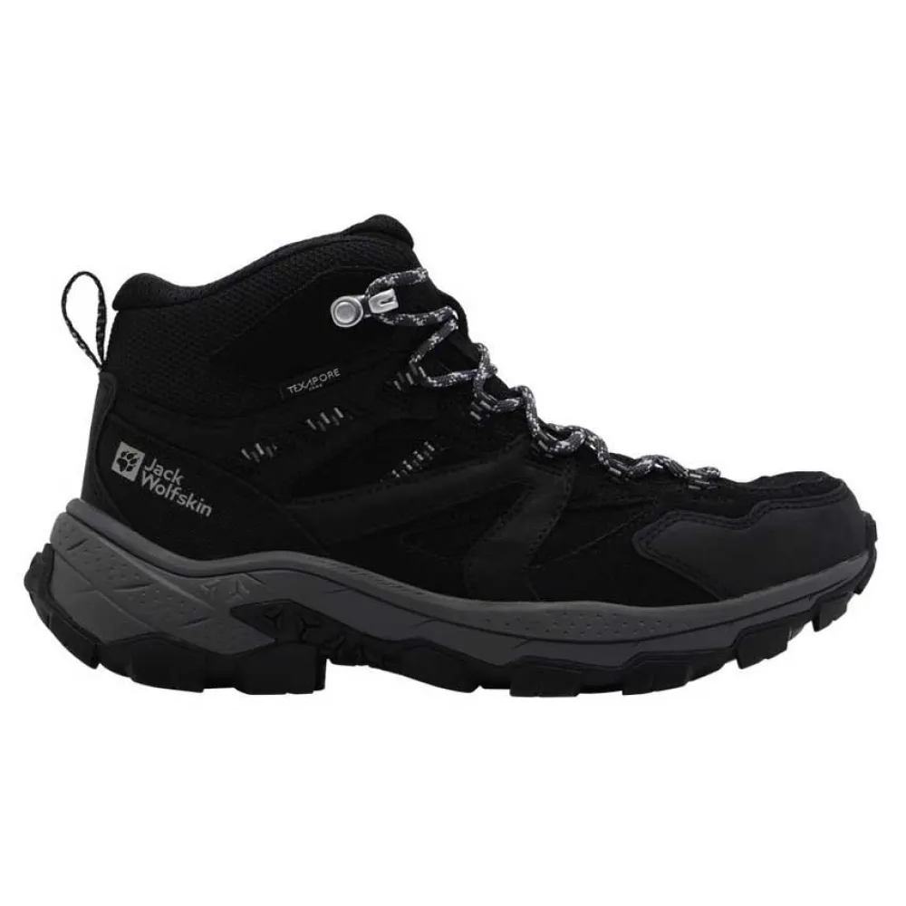 Походные ботинки Jack Wolfskin Vojo Tour Lt Texapore Mid, черный