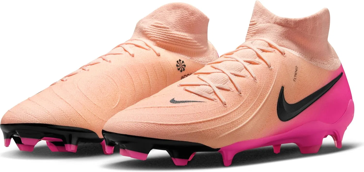 Футбольные бутсы Nike Phantom Luna 2 Pro FG High Top FJ2575, Crimson Tint Black Pink Blast — фото 2