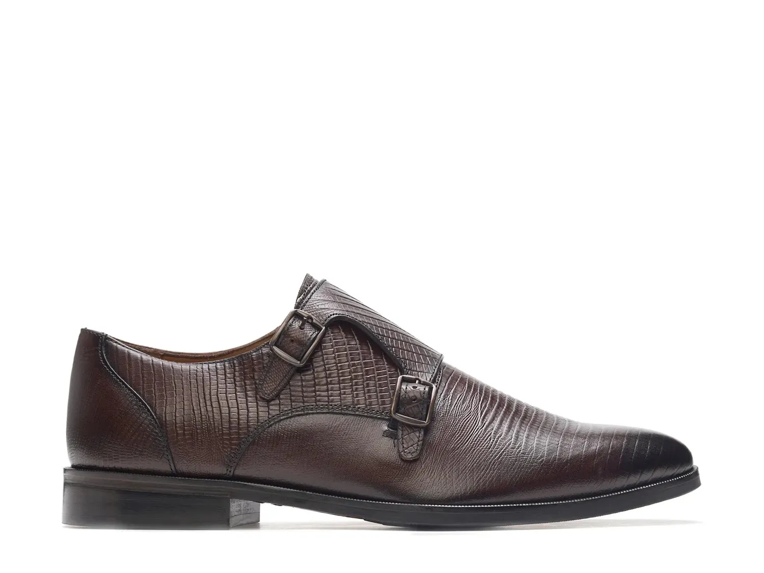 Туфли-слипоны Carlos by Carlos Santana Jack Monk Strap, темно-коричневые — фото 2