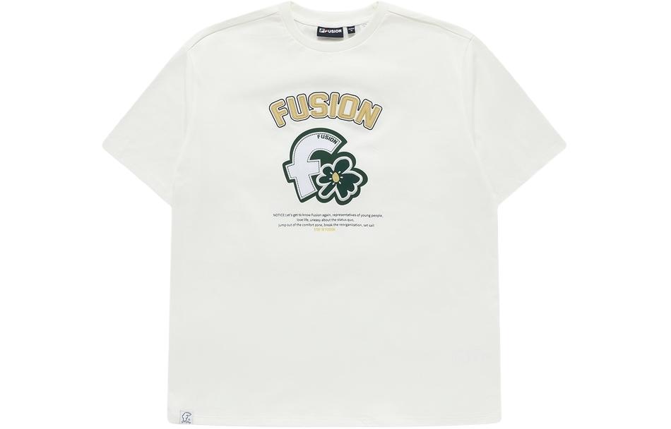 

FILA FUSION Женская футболка Cloud White с заниженной линией плеч