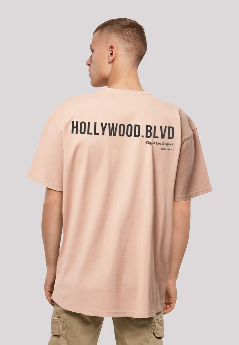 

F4NT4STIC Футболка "Hollywood blvd OVERSIZE TEE", принт, цвет Amber