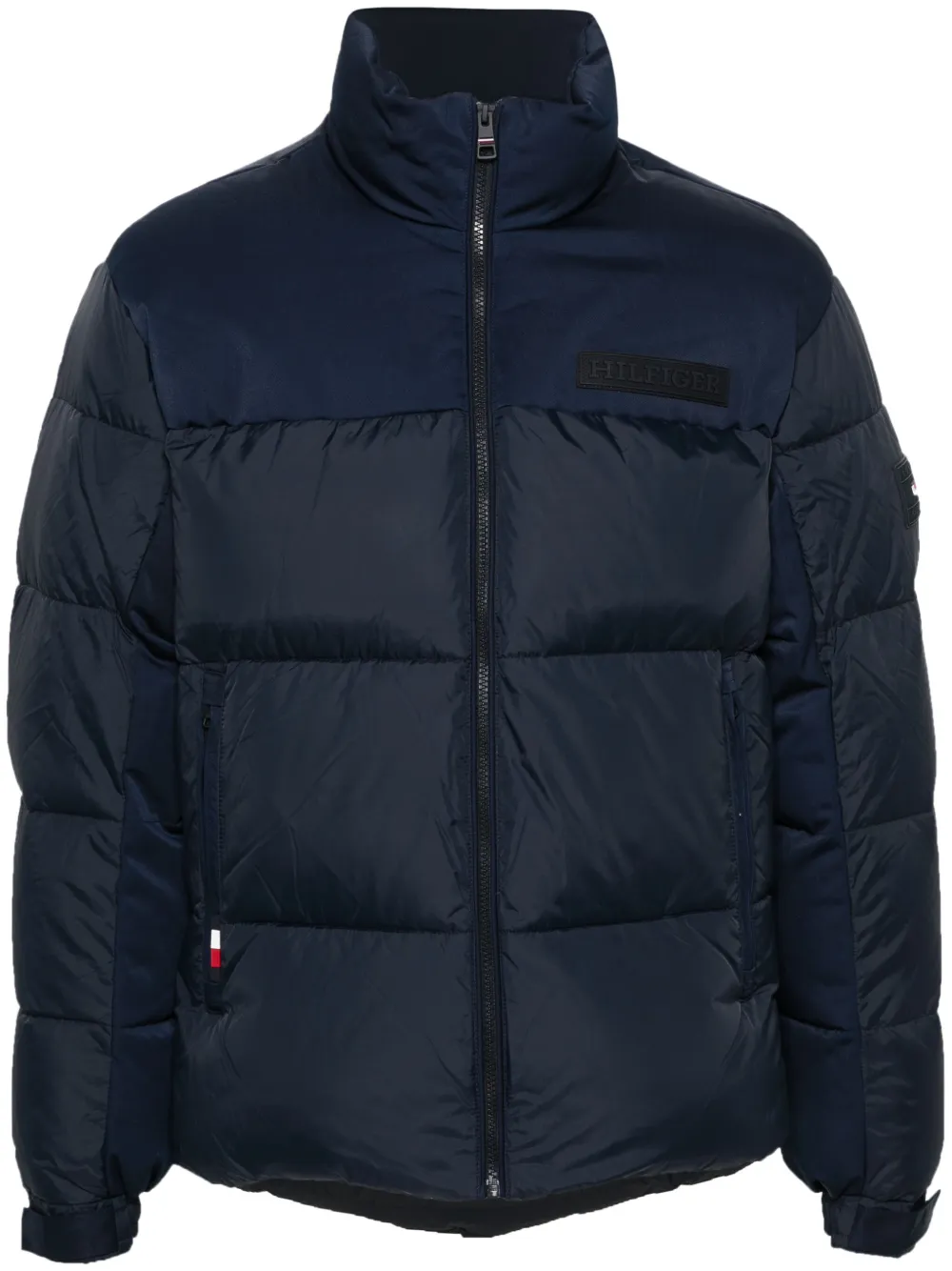 

Пуховик с принтом New York Tommy Hilfiger, синий