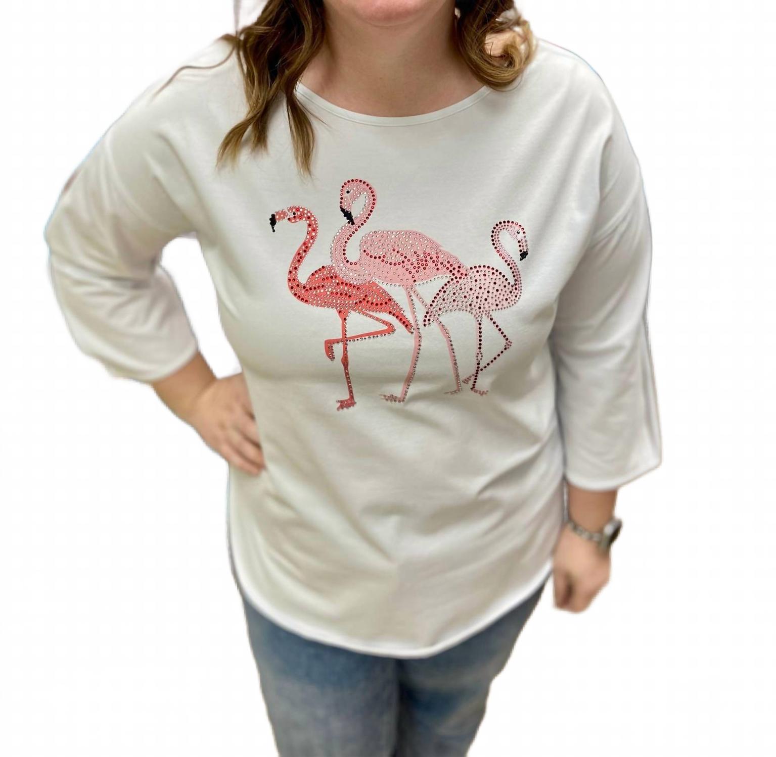 

Блузка Fancy Flamingos белая Ravel