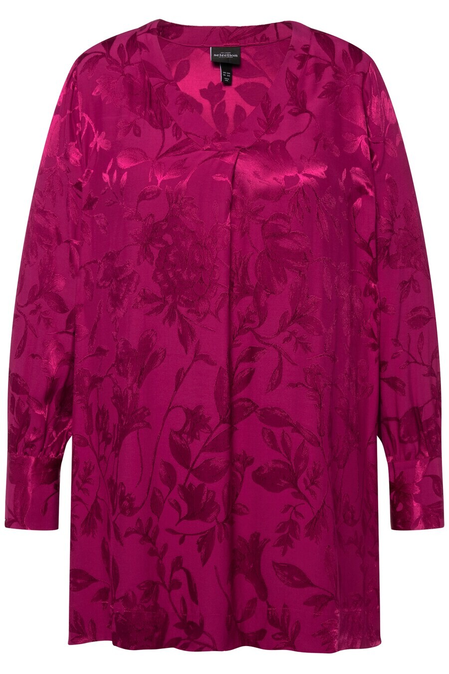

Длинная блузка Ulla Popken Blouse, цвет dark pink