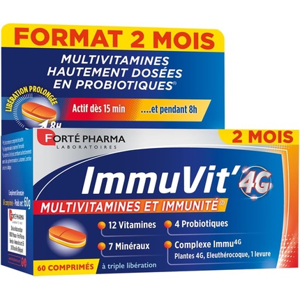 

Forte Pharma Immuvit 4g Пищевая добавка для жизненной силы и иммунитета Forté Pharma
