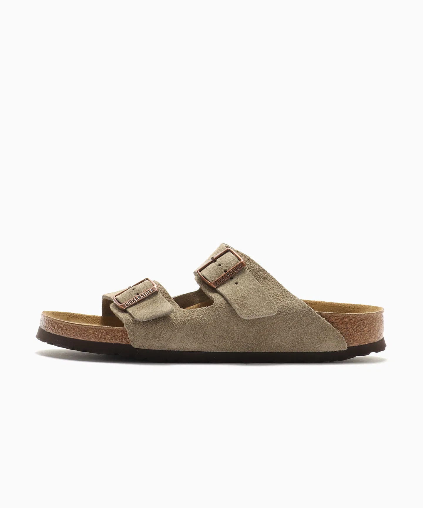 Унисекс сандалии из натуральной кожи Birkenstock Arizona Taupe бежевые