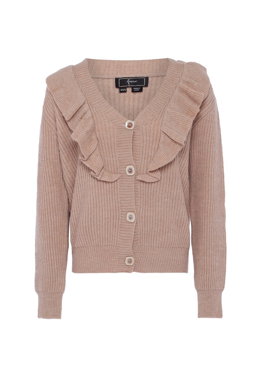 

Вязаный кардиган faina Knit Cardigan, нюд