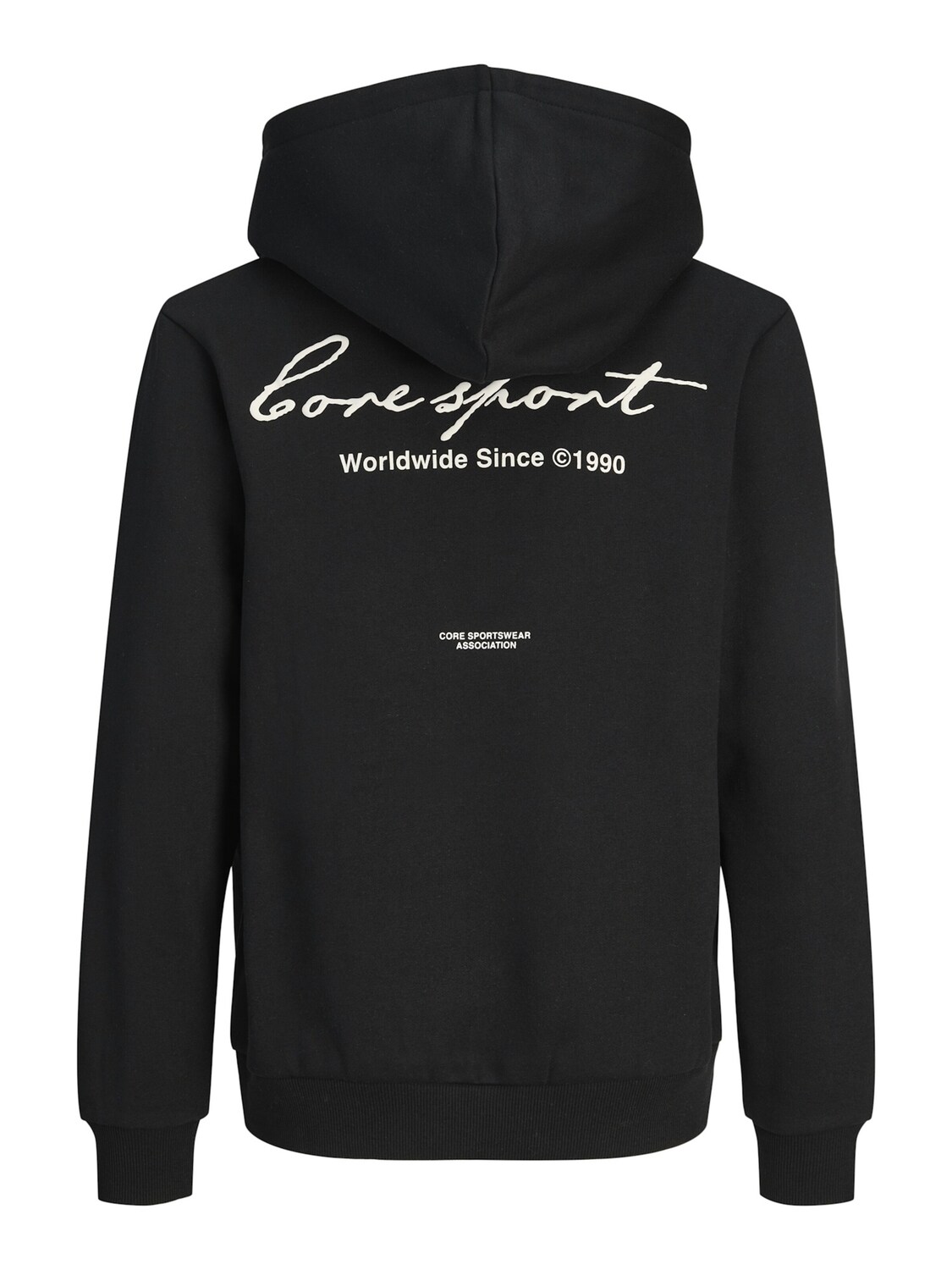 Jack & Jones Junior Толстовка 'Dust Script' в черном цвете — фото 2