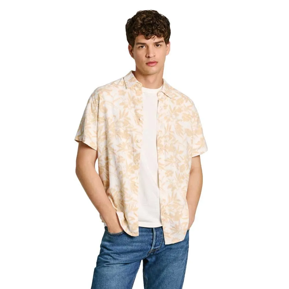 

Рубашка с коротким рукавом Pepe Jeans Moi, бежевый