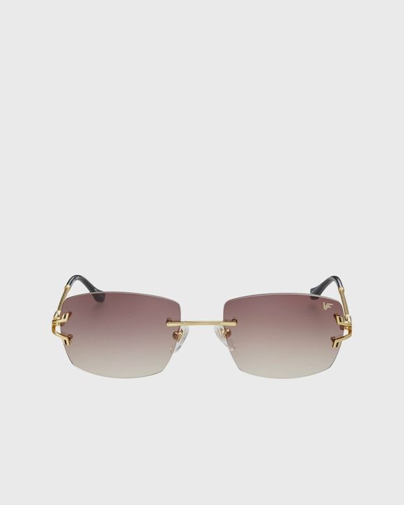 

Солнцезащитные очки Vintage Frames Bal Harbour Drill Mount 24Kt Gold, цвет yellow gold/brown gradient