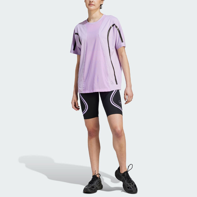 Stella Mccartney X Футболка женская Pulse Magenta/Pulse Mint/Purple Rush Adidas — фото 3