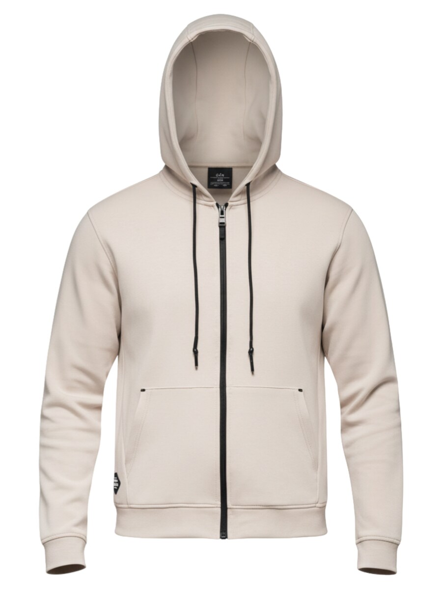 

Толстовка с капюшоном на молнии Ombre OM-SSZP-0213, бежевый