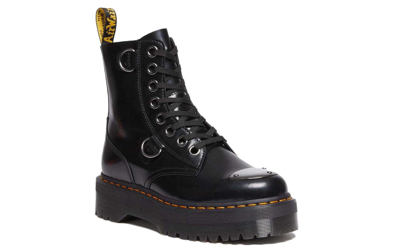 Мужские ботинки Dr. Martens Jadon Buttero кожаные на платформе, черный — фото 2