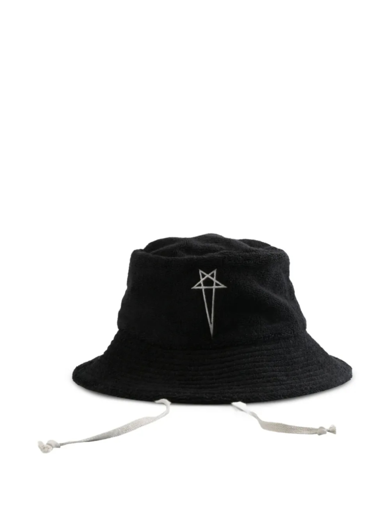 

Шляпа-ведро с вышитым мотивом Rick Owens, черный