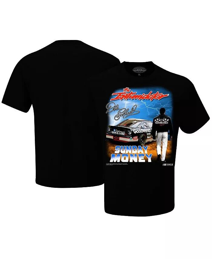 

Мужская черная футболка Dale Earnhardt Sunday Money Checkered Flag Sports, черный