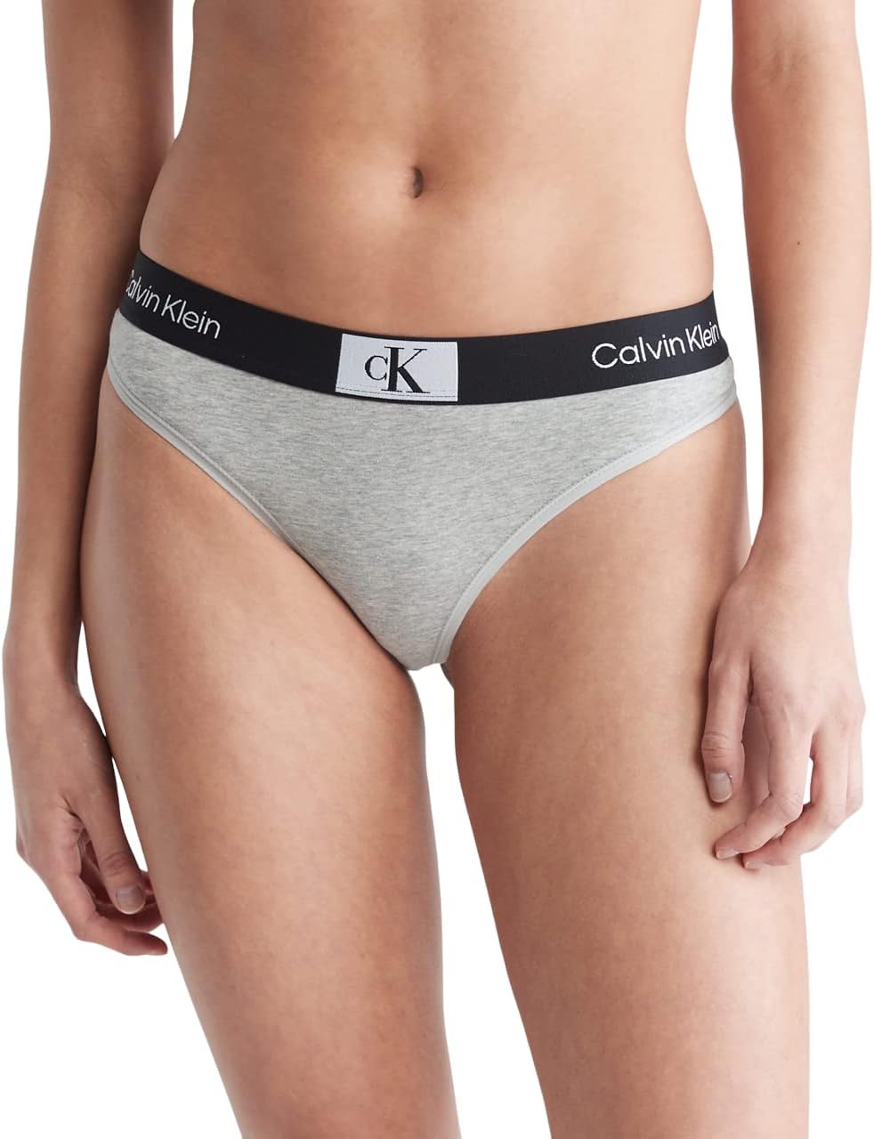 

Женские трусики-стринги Calvin Klein 1996 года из хлопка в стиле модерн, Grey Heather