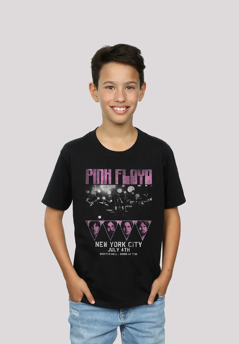 

Футболка F4NT4STIC "Pink Floyd Tour NYC Rock Metal Music", принт, черный