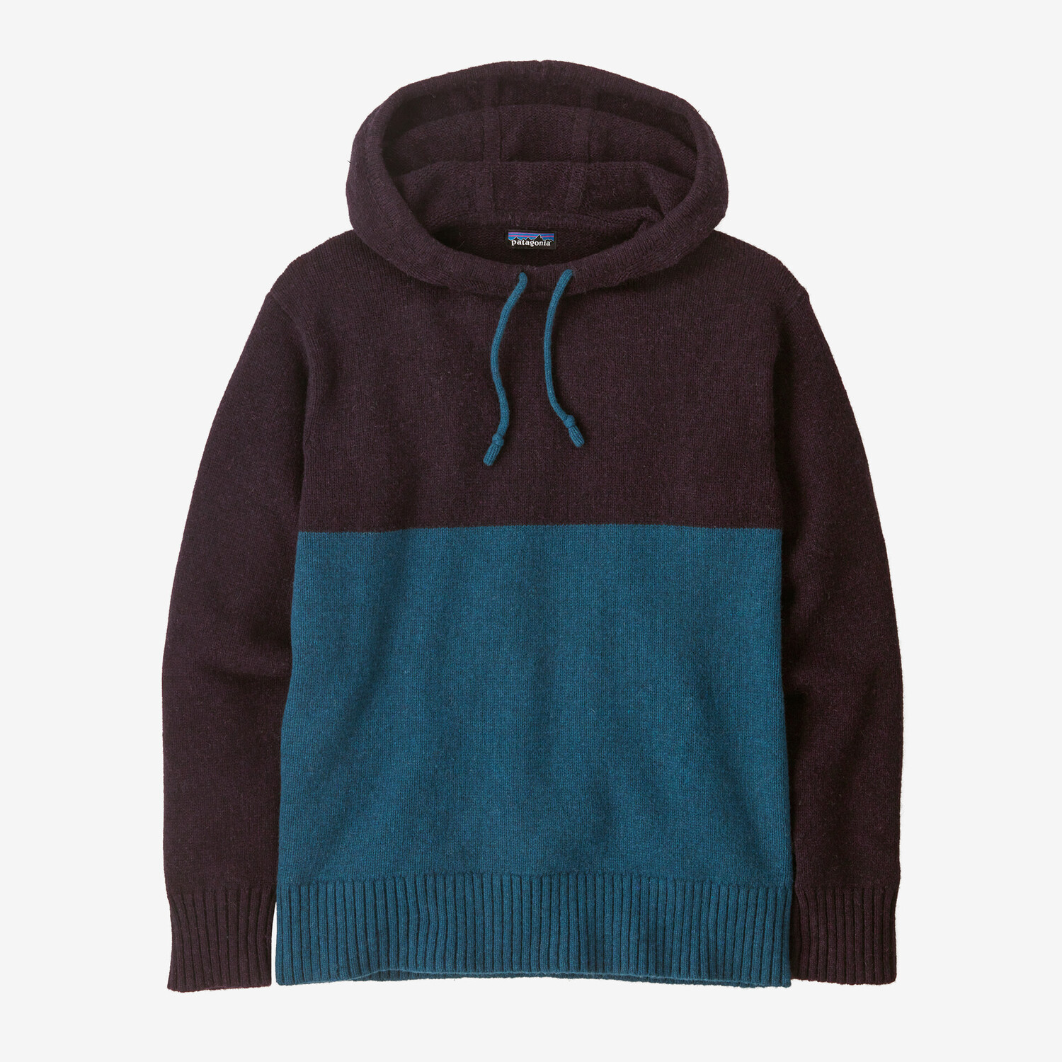 

Мужской свитер с капюшоном из переработанной шерсти Patagonia, лагом синий