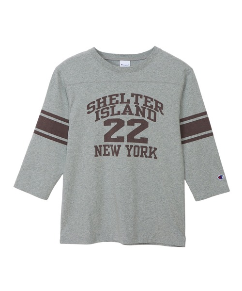 

Мужская футболка с рукавом 3/4, базовая, для футбола Champion, серый