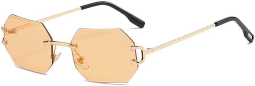 

Модные безободковые многоугольные мужские солнцезащитные очки, восьмиугольные винтажные очки с градиентом, для путешествий, с защитой от УФ-излучения UV400, женские солнцезащитные очки для вечеринок и деловых встреч WNCKSQ, C02