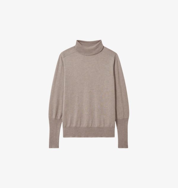 

Вязаный джемпер с высоким воротом Wren Reiss, цвет mink