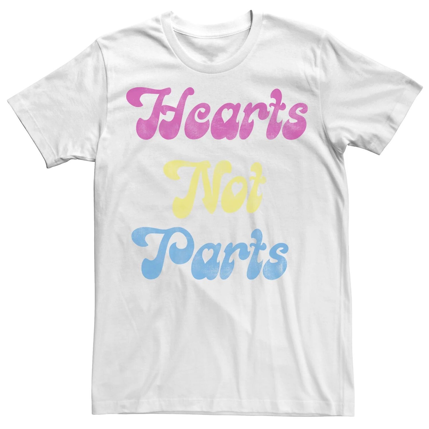

Мужская футболка Pride Hearts Not Parts Licensed Character