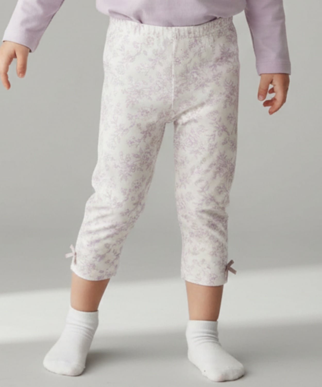 Леггинсы для девочек длиной 10 см Petit main, Light Pink