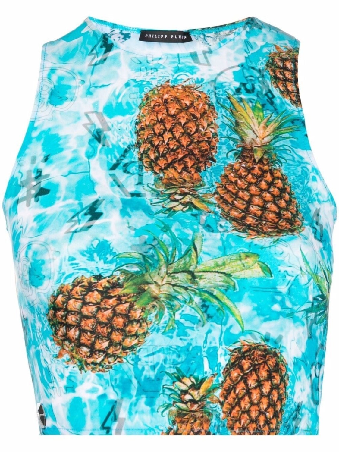 

Укороченный топ Pineapple Skies Philipp Plein, синий