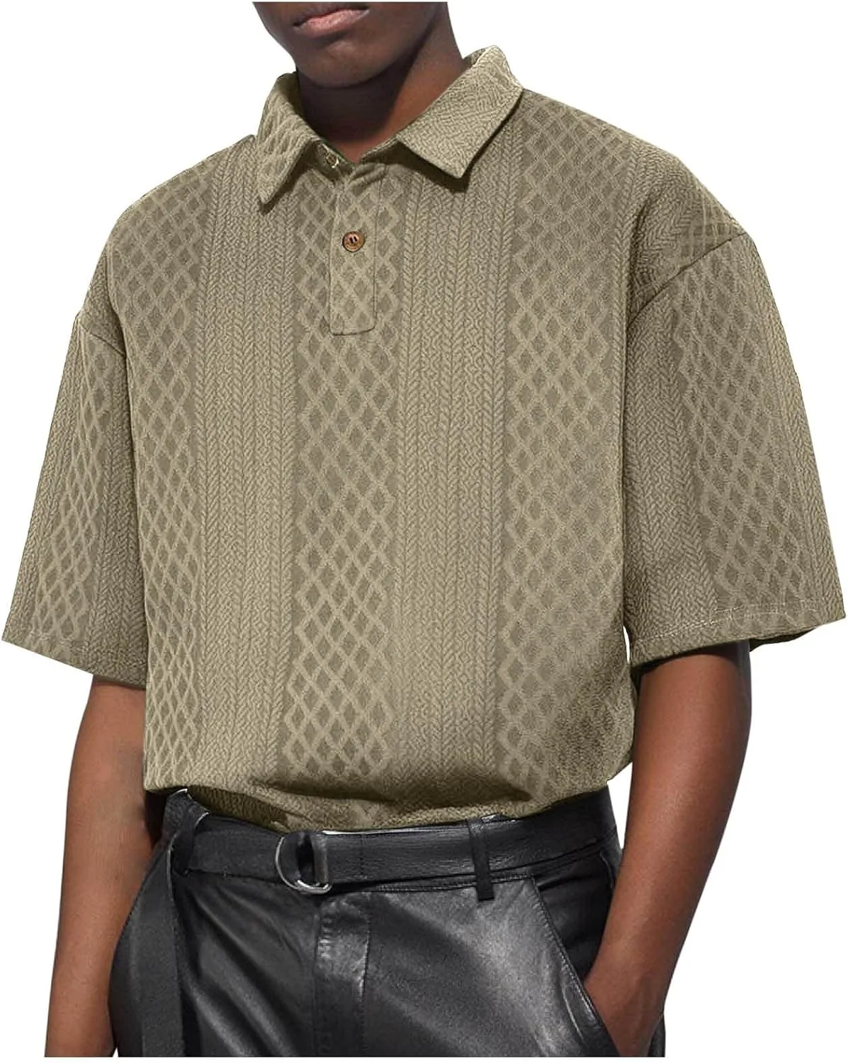 

Мужская футболка Cambkatl с воротником-стойкой, джерси, короткий рукав