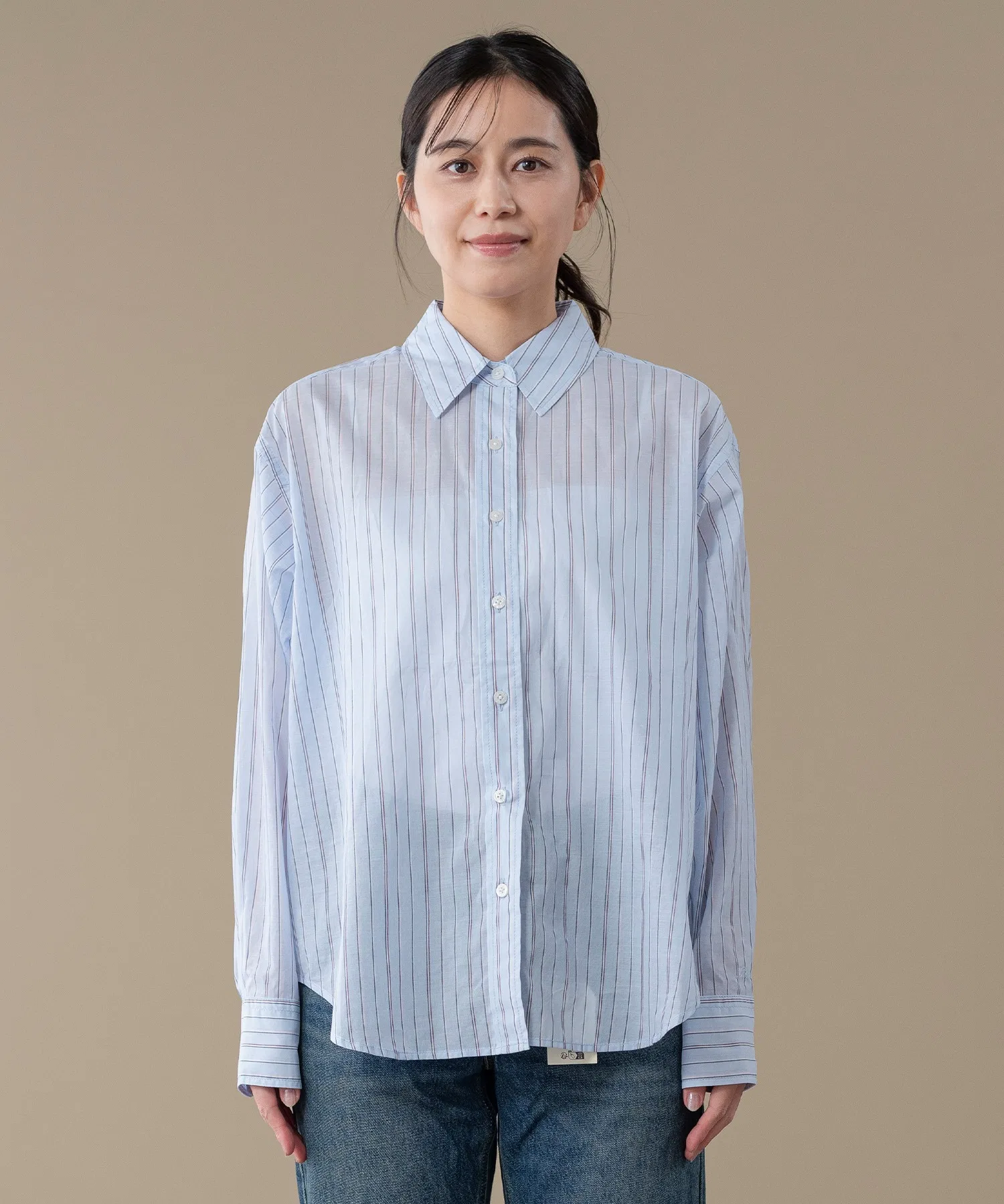 Женская хлопковая рубашка Levi's оверсайз, синяя