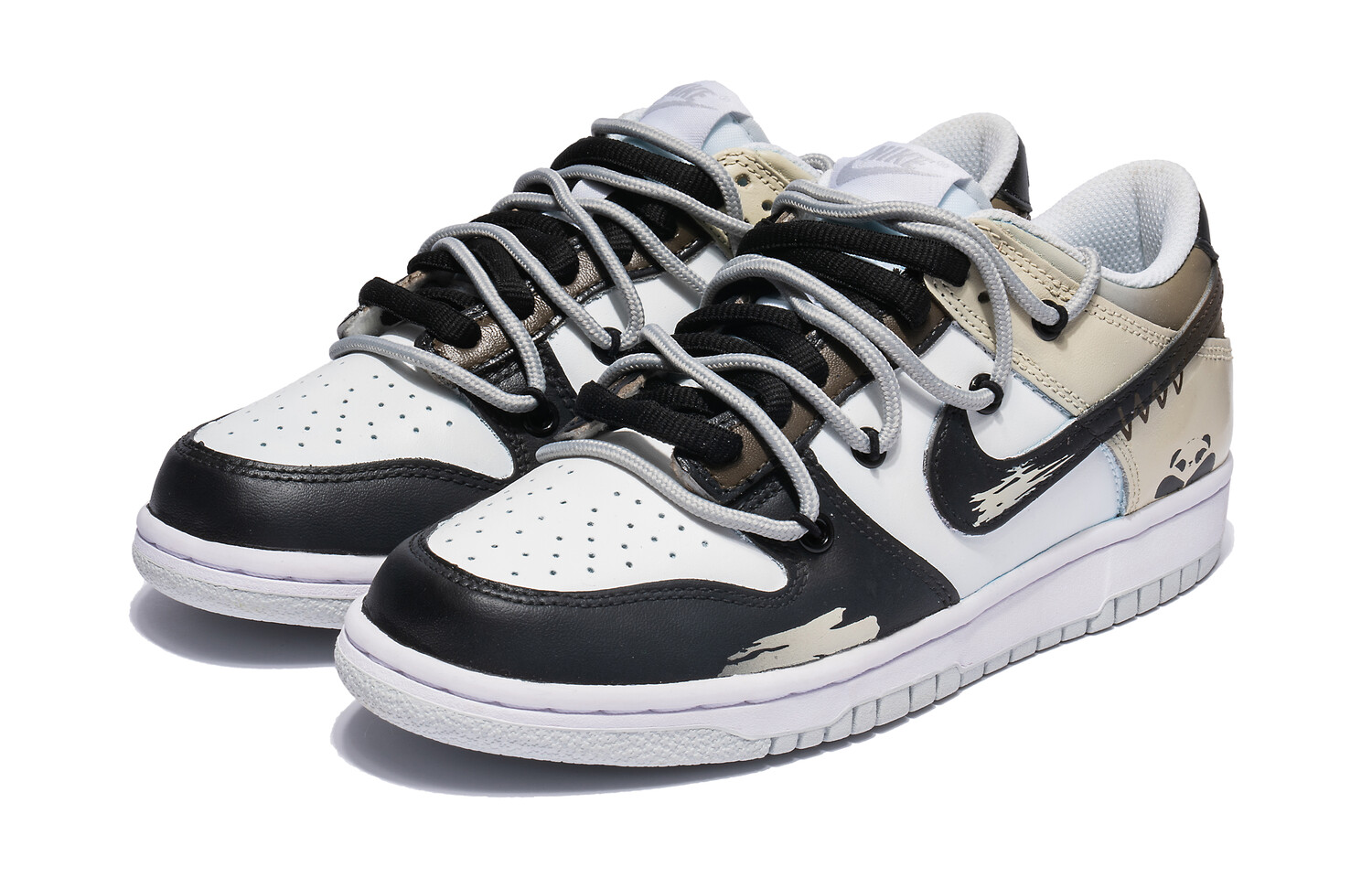 

Кроссовки Nike Dunk Skateboard Shoes Men Low-Top Brown White