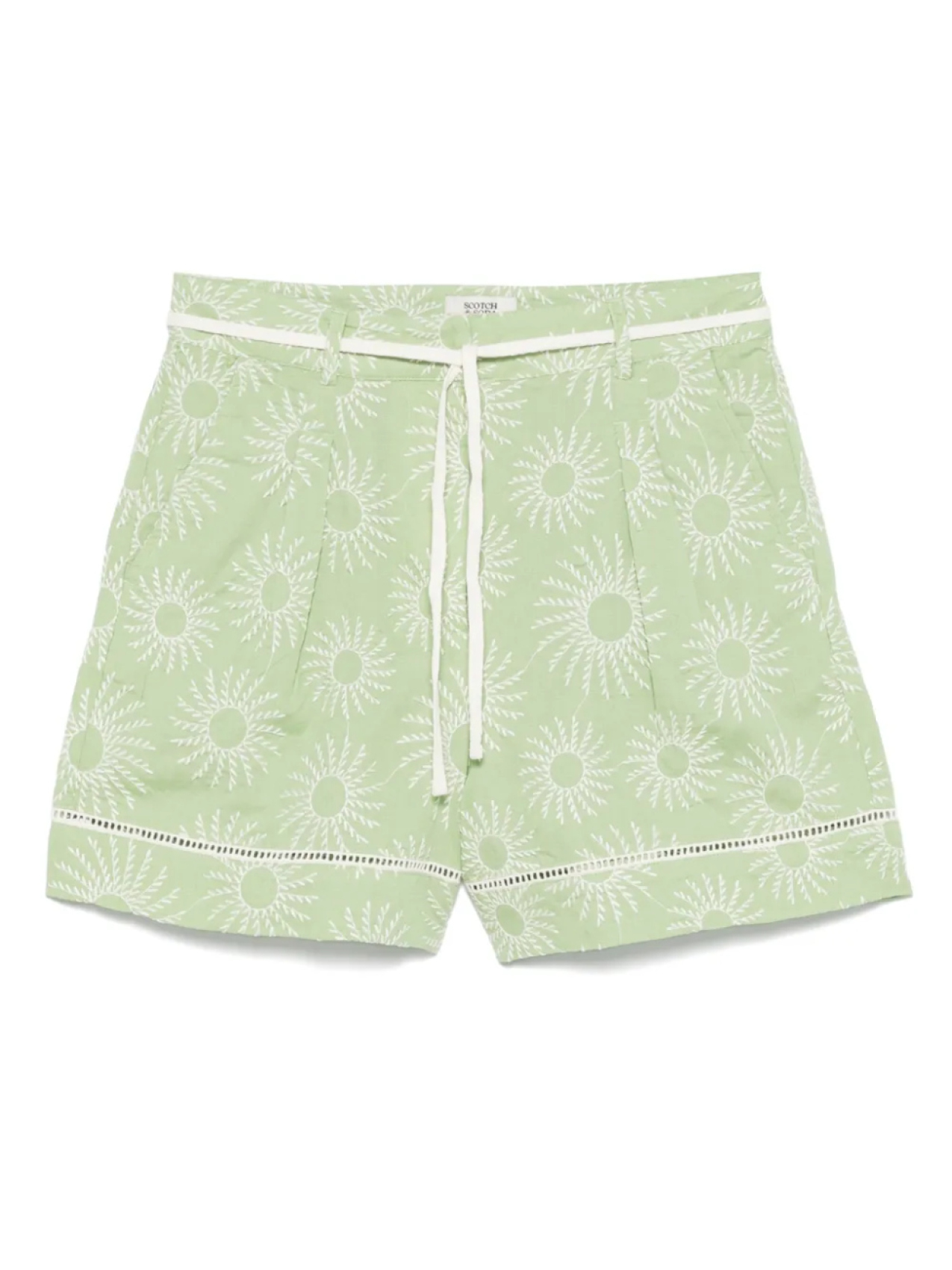 

Scotch & Soda шорты с цветочной вышивкой, зеленый