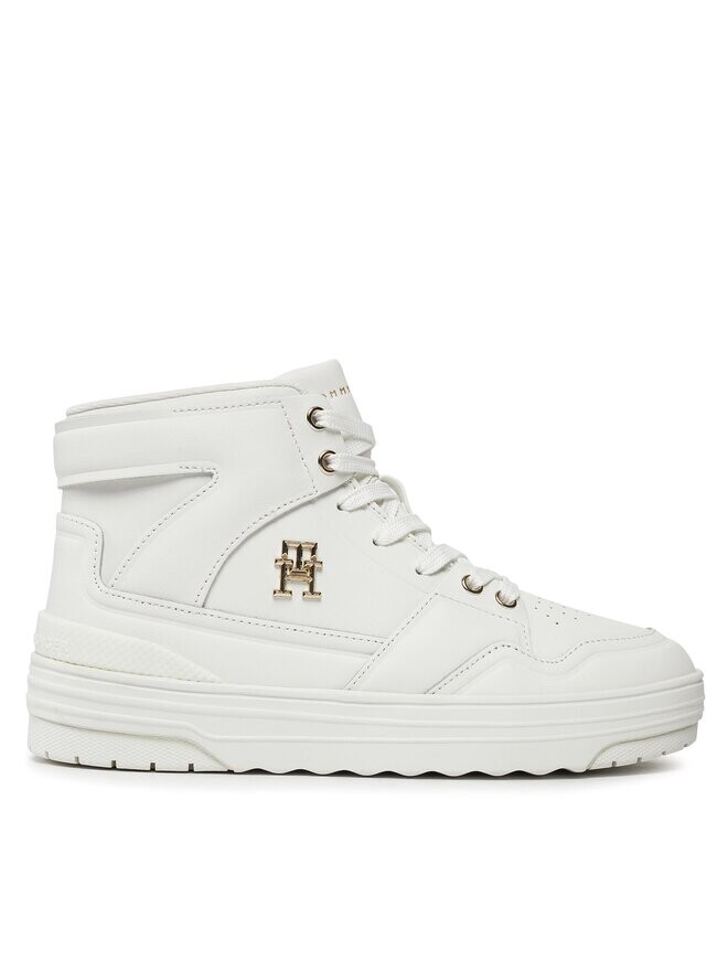 

Кроссовки Th Basket Hi Tommy Hilfiger, экрю