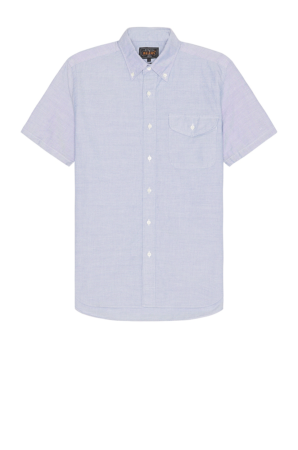 

Рубашка Beams Plus B.d. Short Sleeve Oxford, цвет Sax