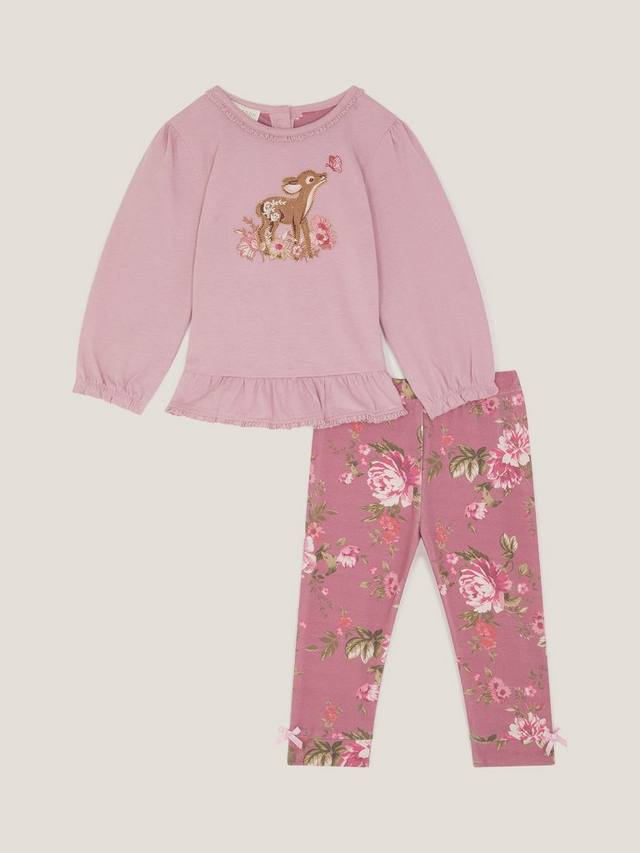 

Комплект из топа и леггинсов Baby Felicity из хлопка Monsoon, Pink