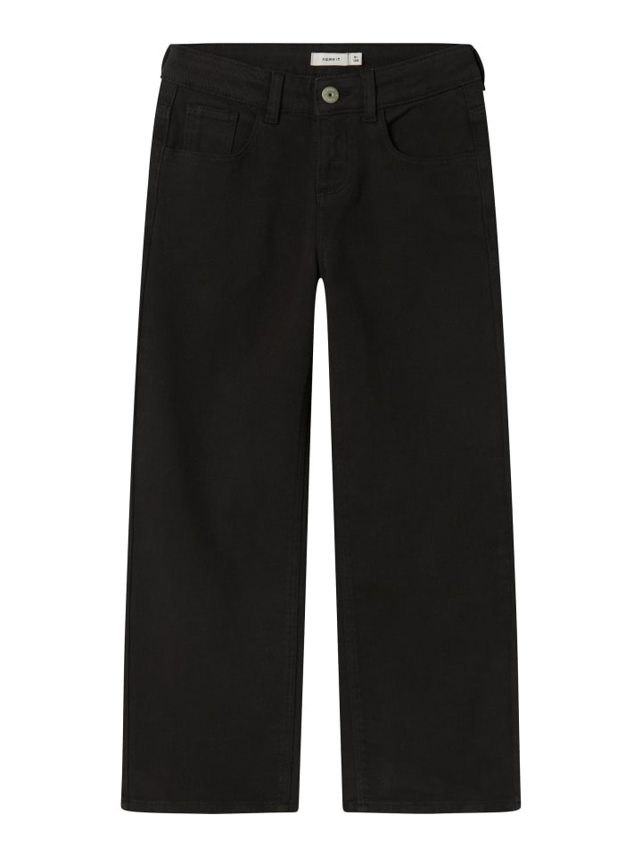 

Name it Брюки из саржи NKFROSE WIDE TWILL PANT 5505-AX черного цвета