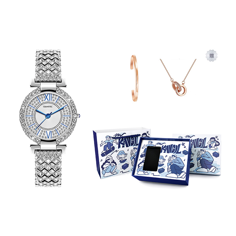 

KANGOL Часы Quartz Movement Stainless Steel Watchband Watch Women's Watch White Dial