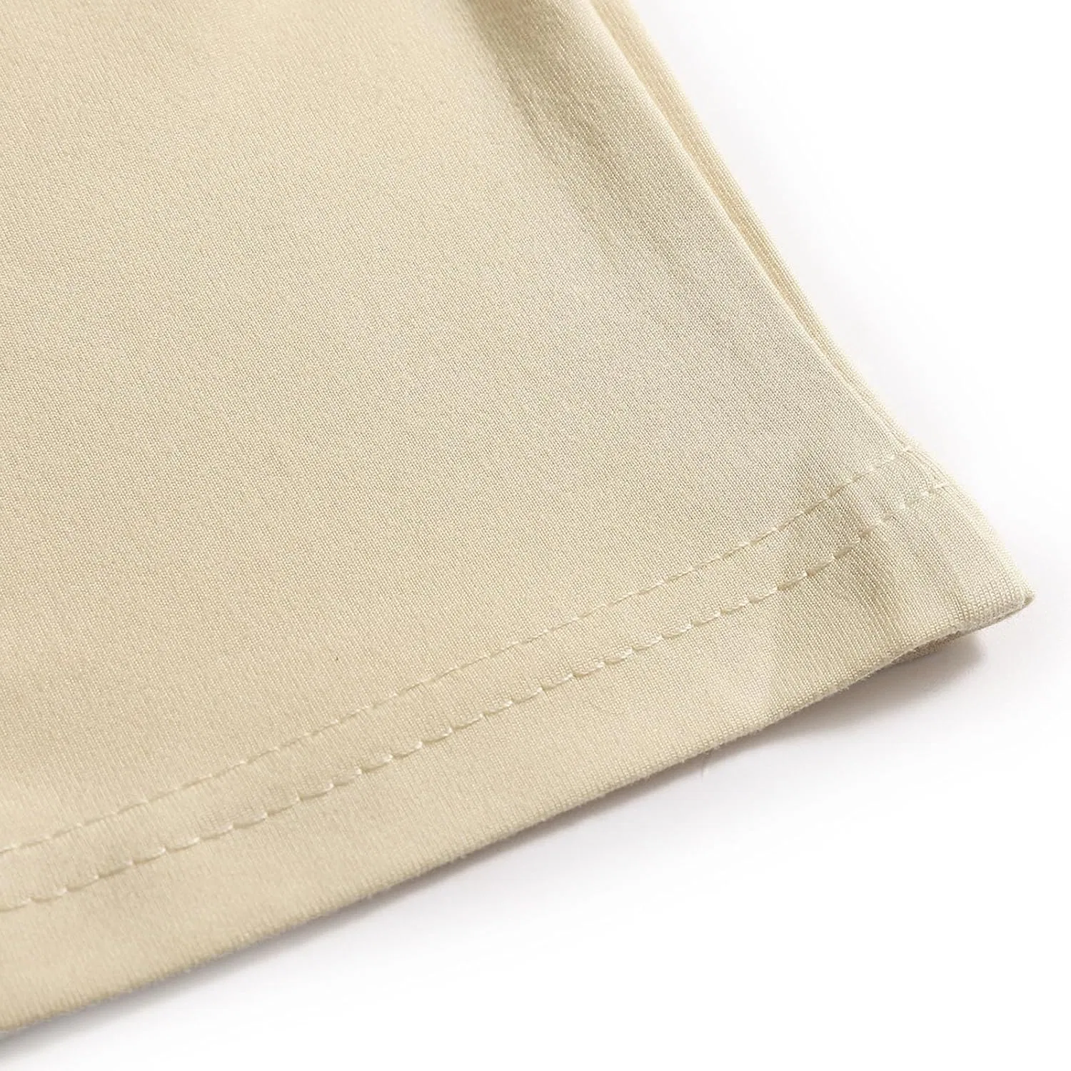 Мужская футболка с длинным рукавом V-образным вырезом, Khaki — фото 4