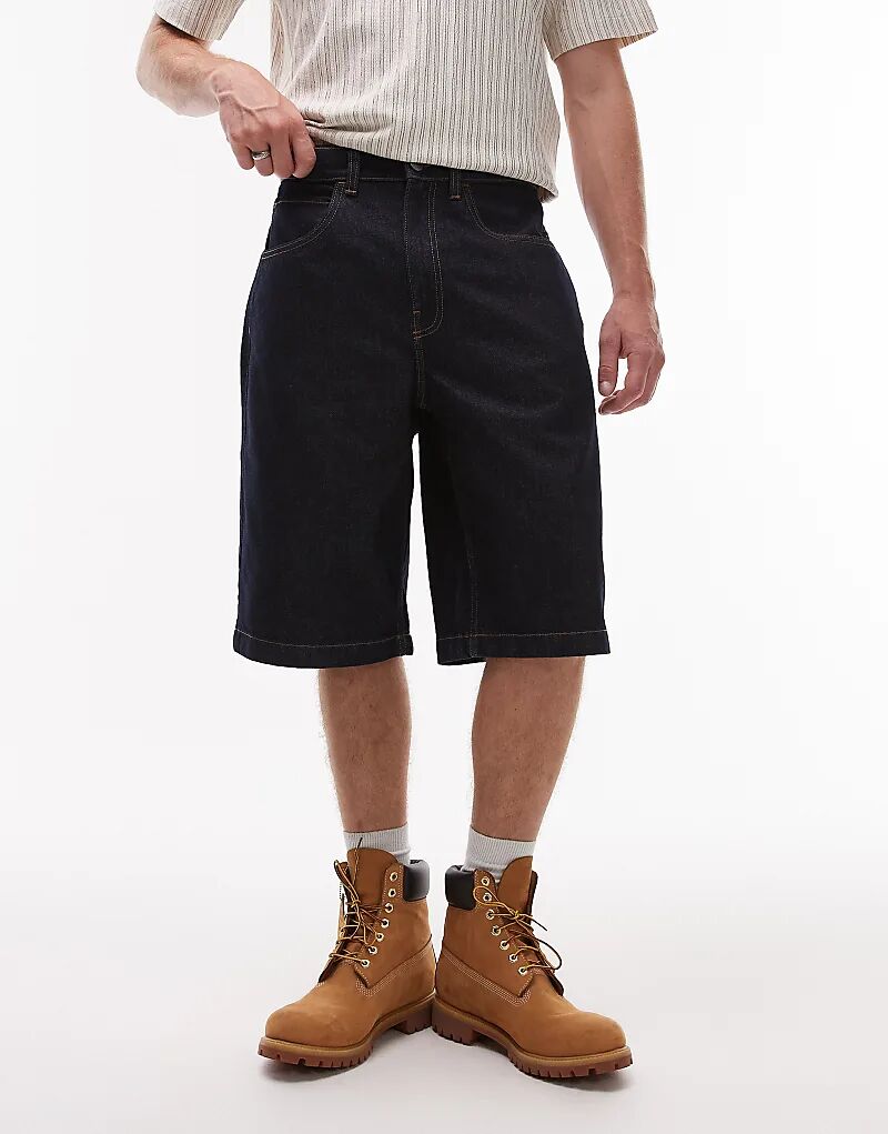 

Джинсовые шорты Timberland цвета индиго средней выдержки