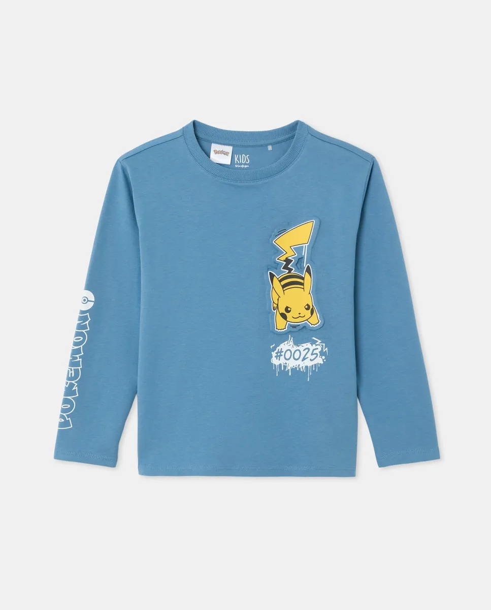 

Футболка Pokemon с длинным рукавом Kids El Corte Inglés, темно-синий
