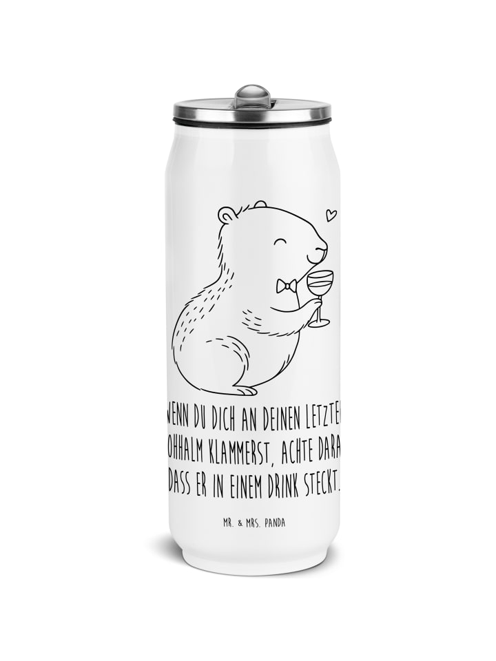 

Mr. & Mrs. Panda Бутылка Flachmann Stinktier Yoga ohne Spruch in Braun