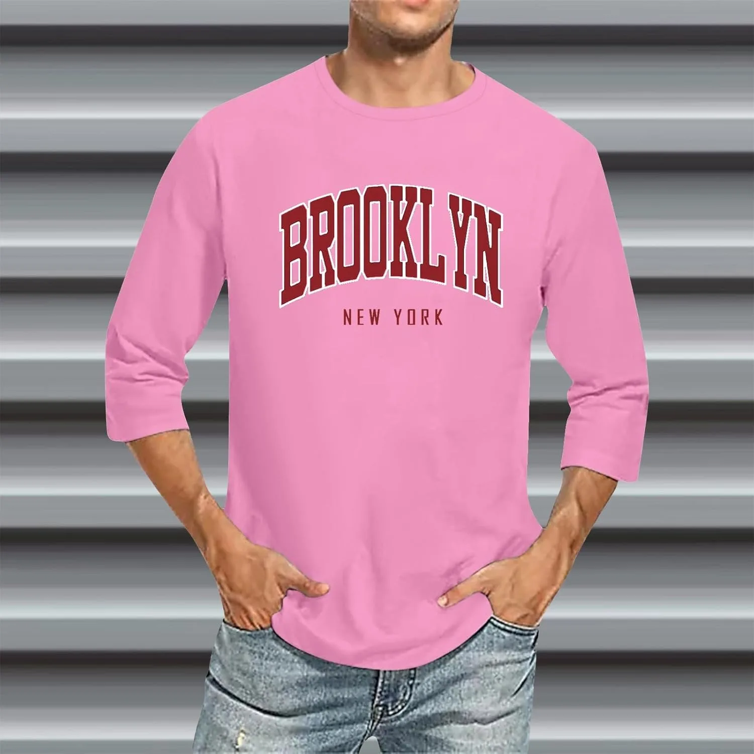 Мужская футболка с коротким рукавом Comfortable Crewneck для повседневной носки — фото 3