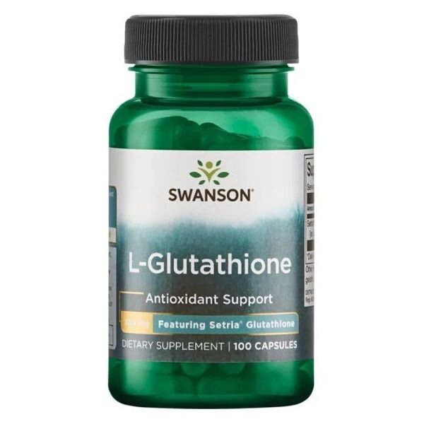 

Капсулы, поддерживающие процесс детоксикации Swanson L-Glutation 100 mg, 100 шт
