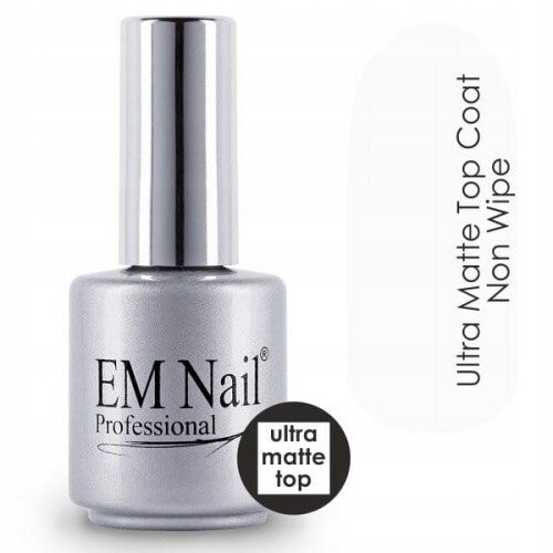 

Гибридный лак Top Coat Ultra Matte, 15 мл EM Nail