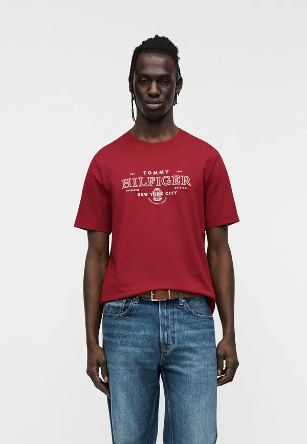 Футболка с графическим принтом и логотипом heritage Tommy Hilfiger, Regatta Red
