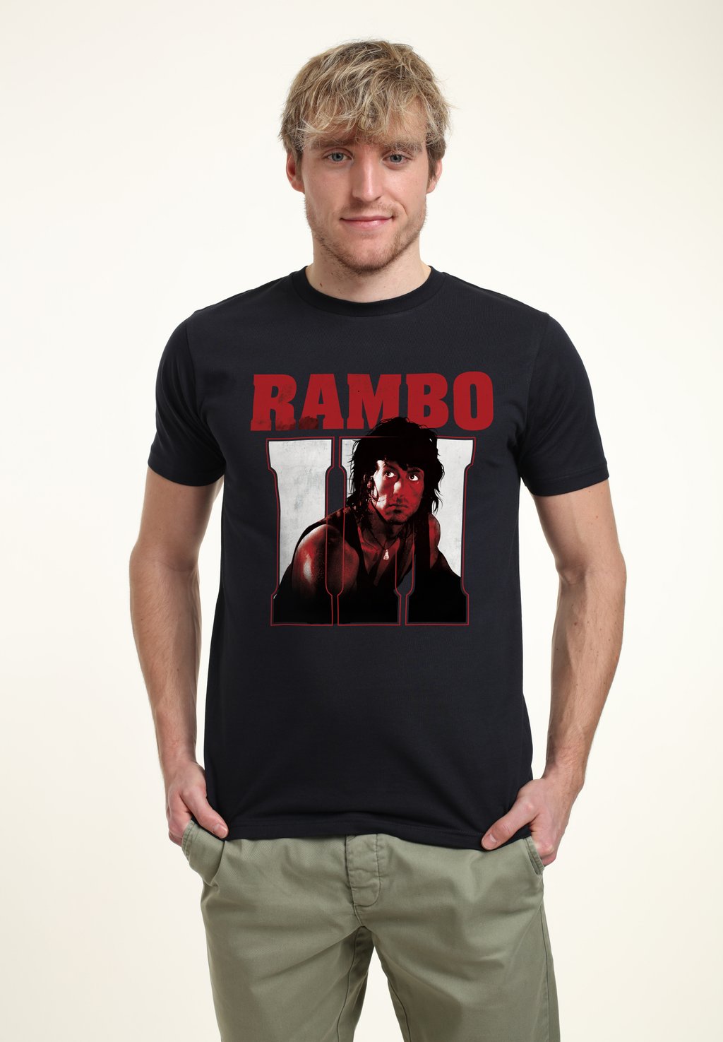 

Футболка с принтом JOHN RAMBO Henry Tiger, темно-синий